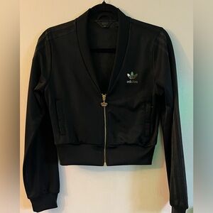 RARE-Adidas X Missy Elliot Size 38/M- Black Gold Respect Me Zip Jacket